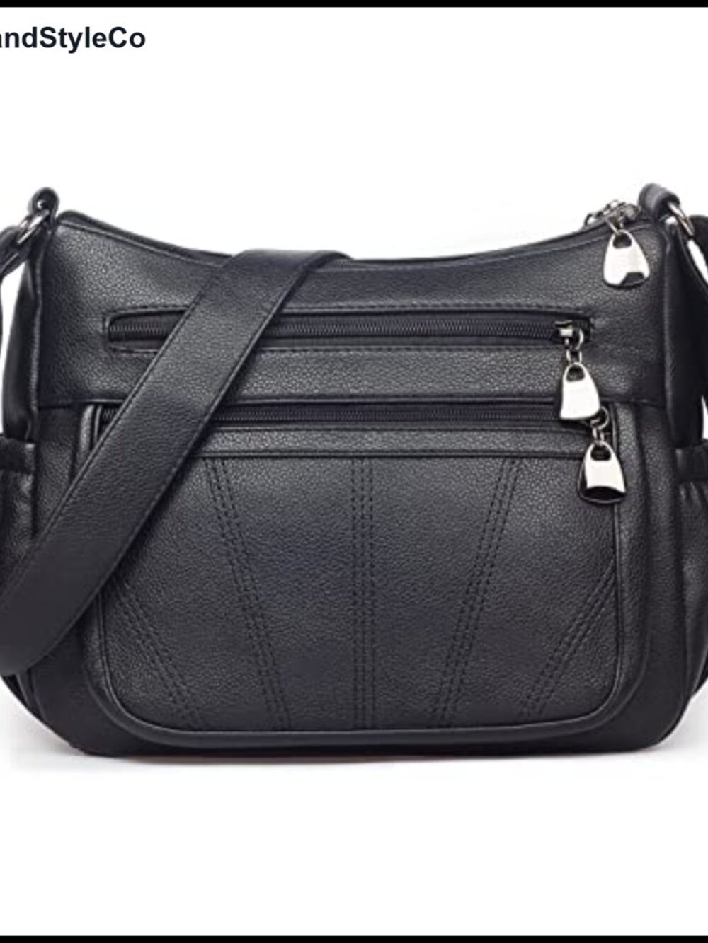 Soft PU Leather Satchel Crossbody Handbag Women Roomy Top Handle Shoulder Bag